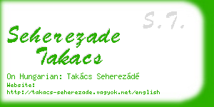 seherezade takacs business card